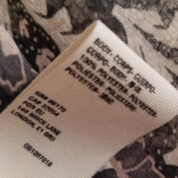 NWT Free People Dani Oversized Buttondown Shirt – Black Combo - Small - Picture 11 of 12